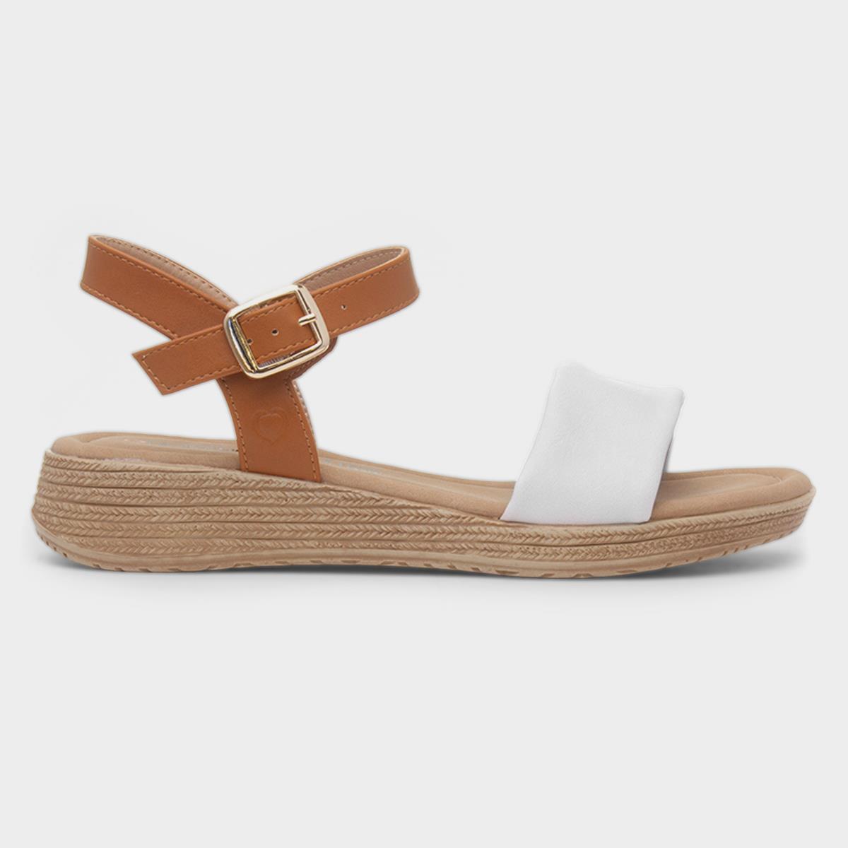 Sara Womens Stone Buckle Sandal