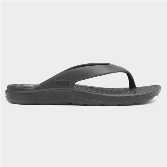 Totes Women's Black Totes® Solbounce Toe Post Uk Size 5 - Image 5