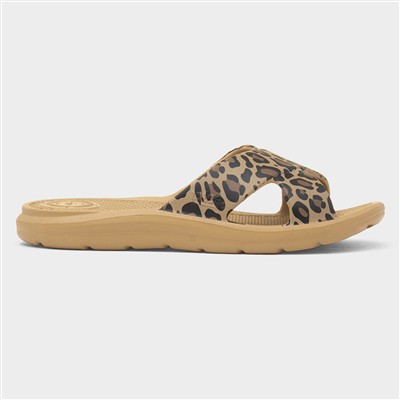 Solbounce Womens Multi Leopard EVA Slider