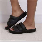 Totes Solbounce Womens Black Puffy EVA Slider (Click For Details)