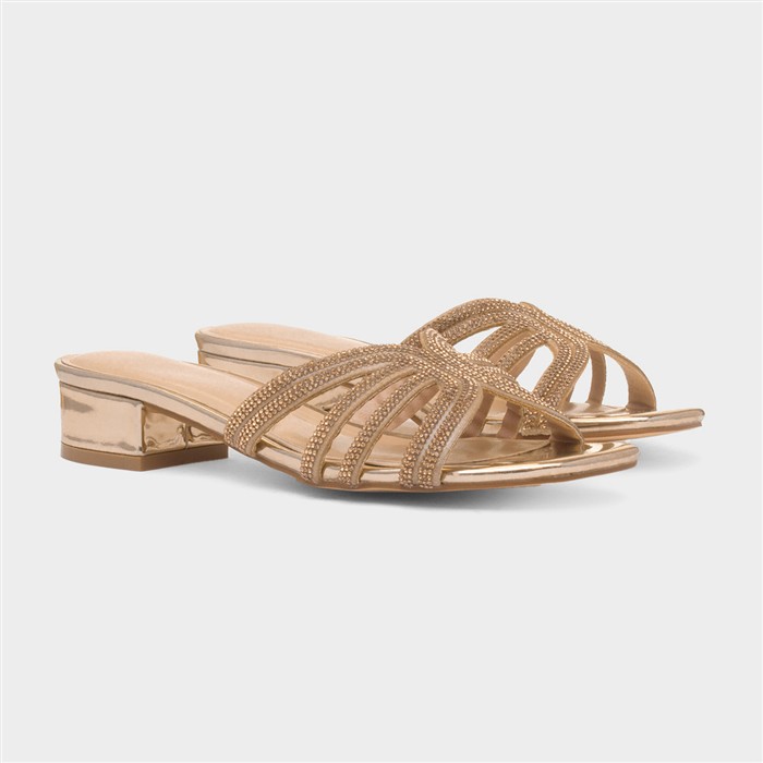 Helena Womens Gold Sandal