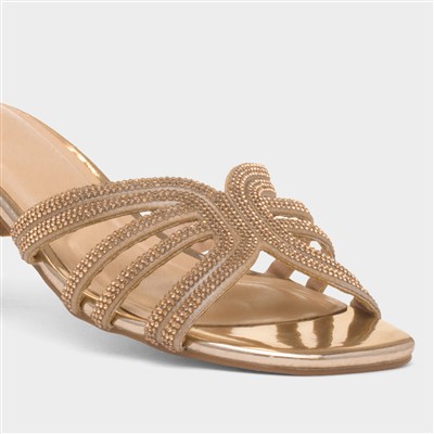 Helena Womens Gold Sandal