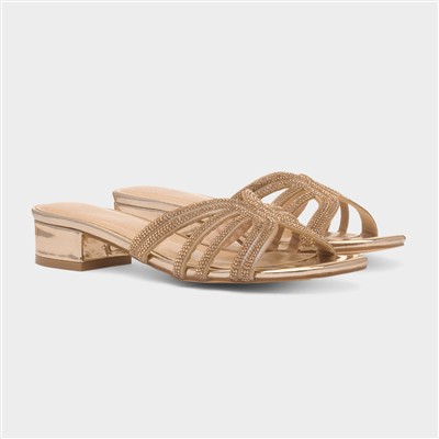 Helena Womens Gold Sandal