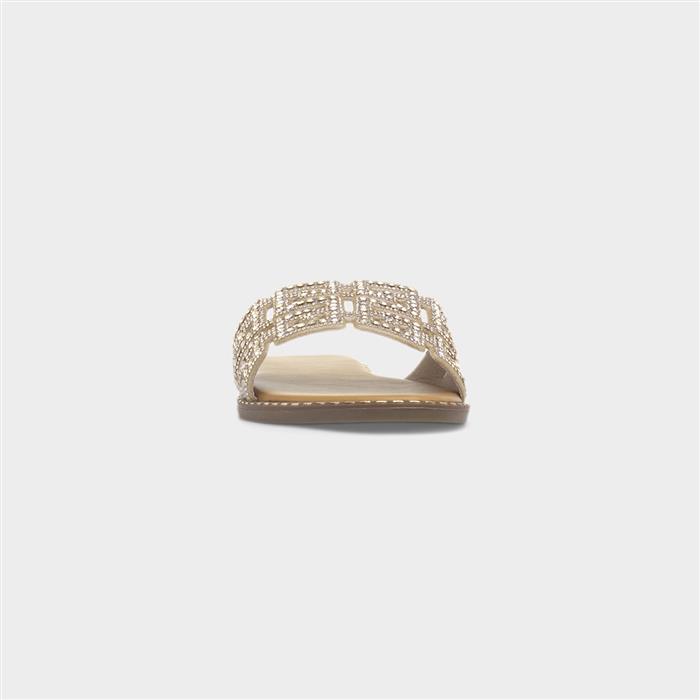 Rowan Womens Gold Mule Sandal