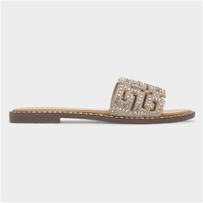 Rowan Womens Gold Mule Sandal