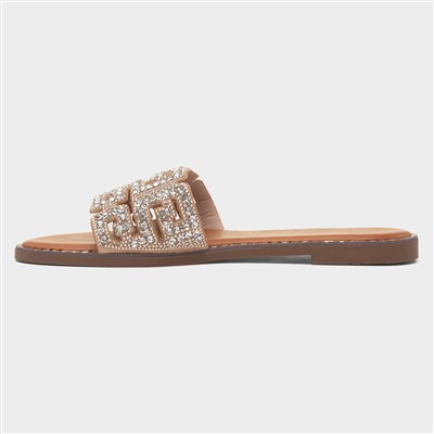 Rowan Womens Gold Mule Sandal