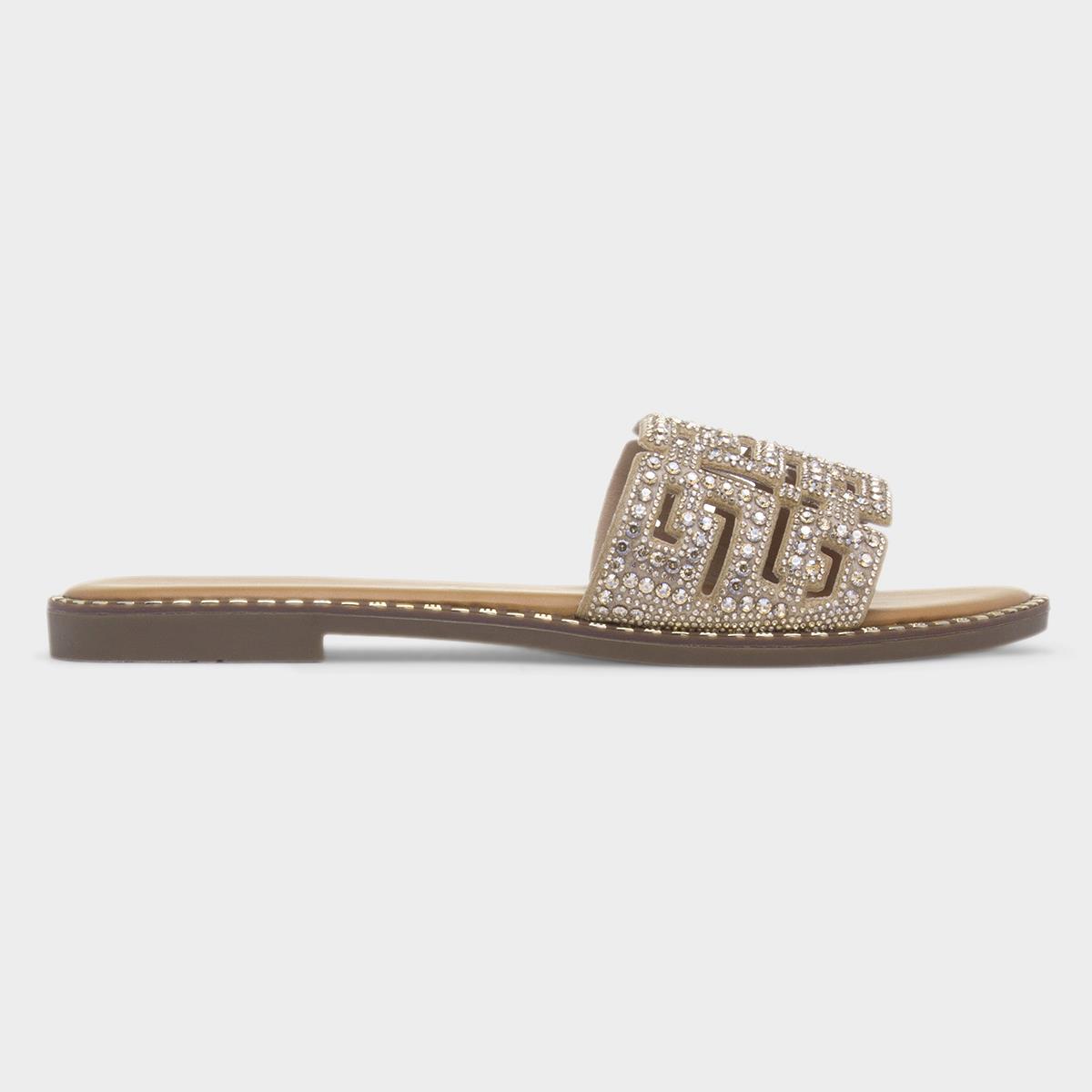 Rowan Womens Gold Mule Sandal