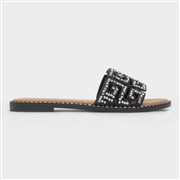 Truffle Collection Rowan Womens Black Mule Sandal (Click For Details)