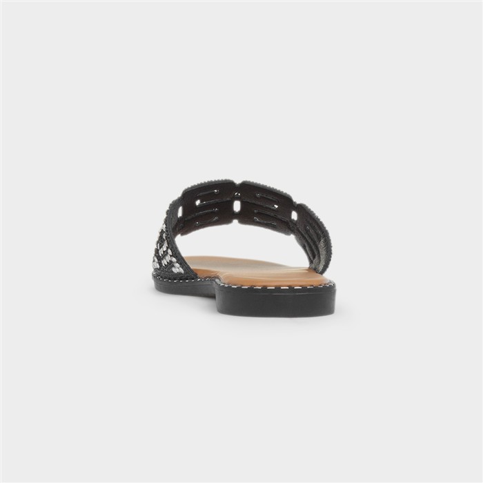Rowan Womens Black Mule Sandal