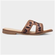 Truffle Alice Womens Tan Leopard Mule Sandal (Click For Details)
