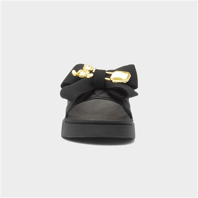 Josie Womens Black Mule Sandal