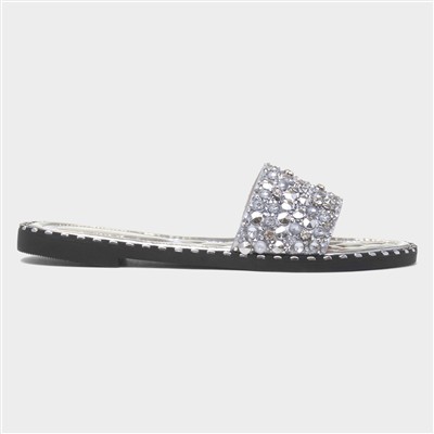 Gia Womens Metallic Mule Sandal