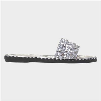 Gia Womens Metallic Mule Sandal