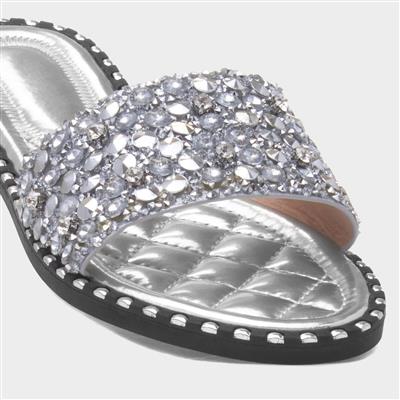 Gia Womens Metallic Mule Sandal