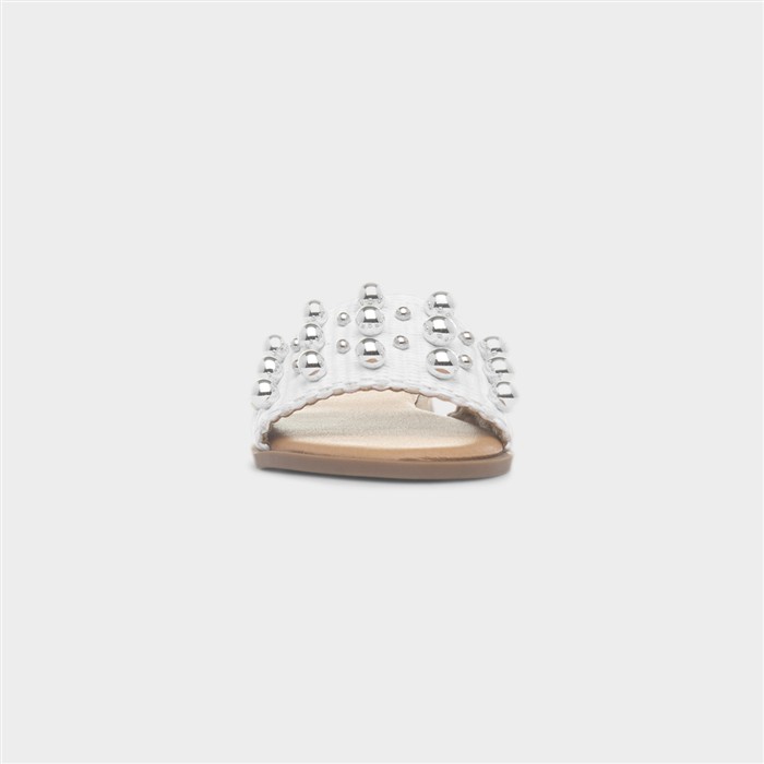 Valentina Womens White Sandal