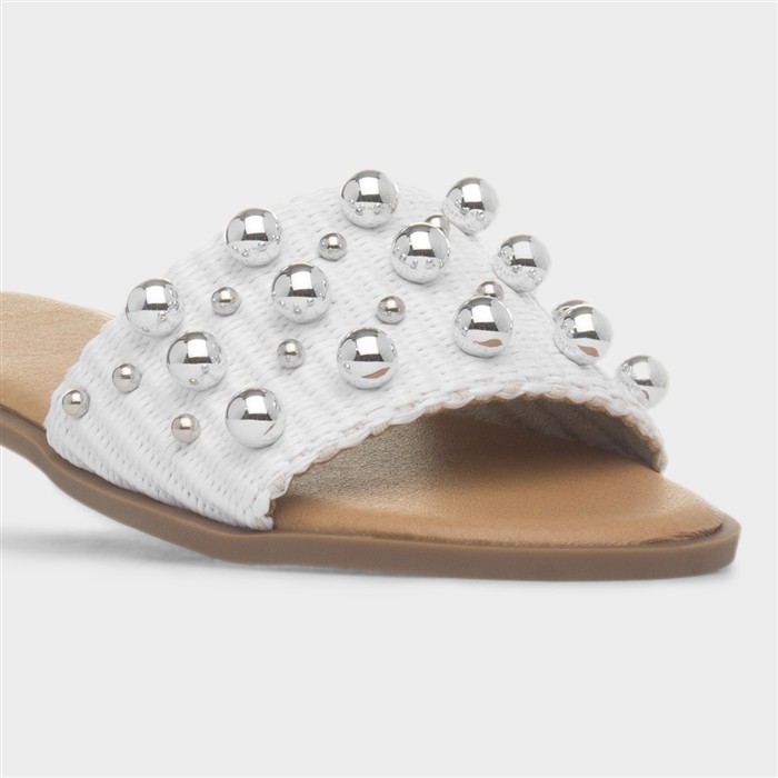 Valentina Womens White Sandal