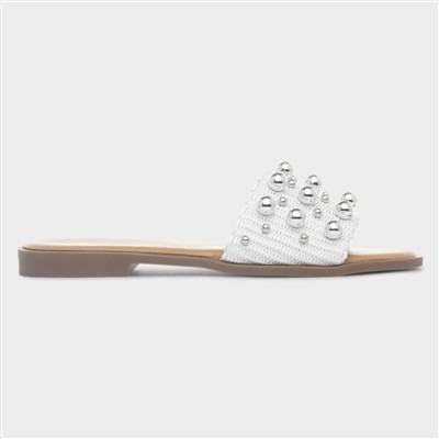 Valentina Womens White Sandal