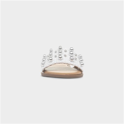 Valentina Womens White Sandal