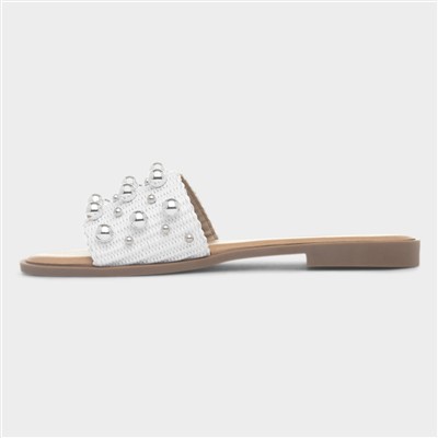 Valentina Womens White Sandal
