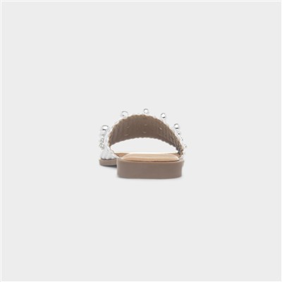 Valentina Womens White Sandal