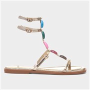 Krush Sandy Womens Gold Strappy Sandal (Click For Details)