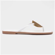 Krush Elena Womens White Toe Post Sandal (Click For Details)