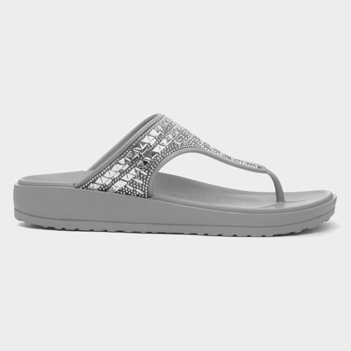 Victoria Womens Grey Toe Post Sandal
