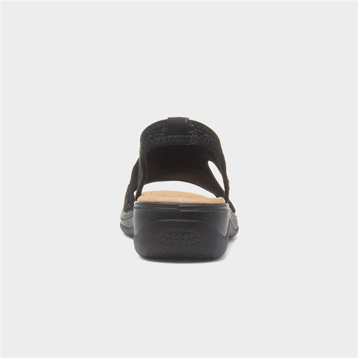 Shantelle Womens Black Slip On Sandal