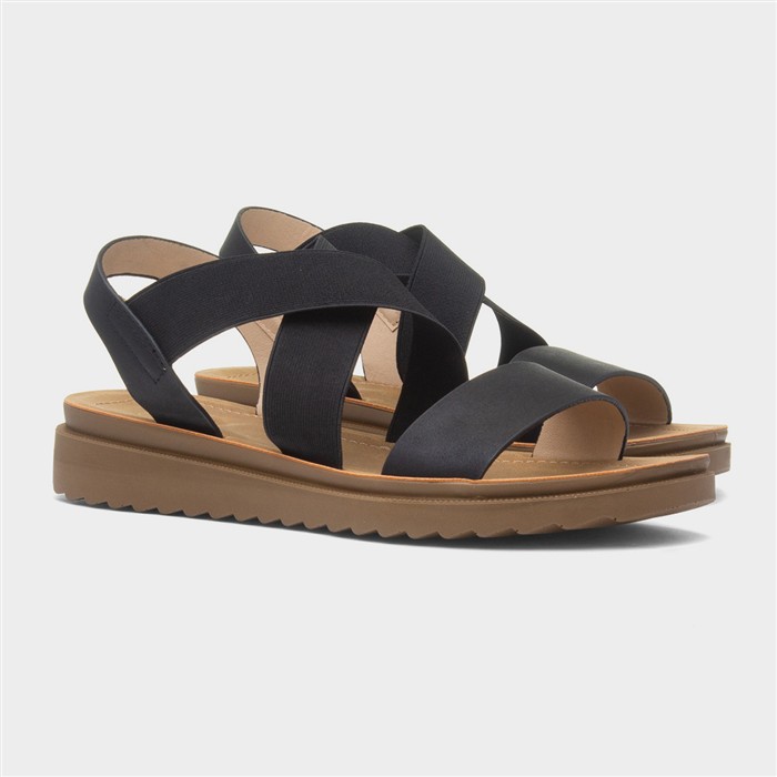Marlene Womens Black Wide Fit Sandal