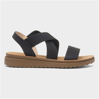 Marlene Womens Black Strappy Sandal