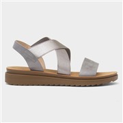 Maya Grace Marlene Womens Pewter Strappy Sandal (Click For Details)