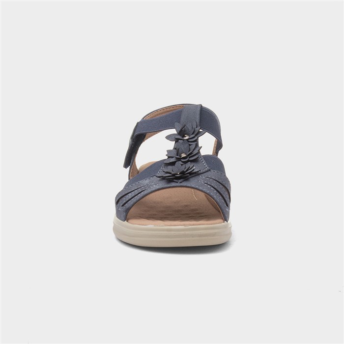 Madison Womens Blue Wedge Sandal
