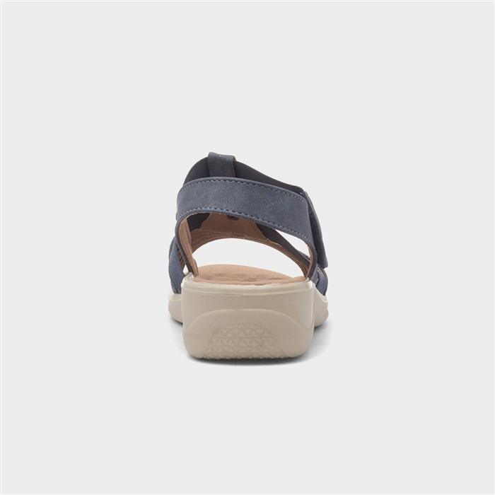 Madison Womens Blue Wedge Sandal