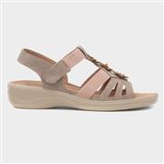 Cushion Walk Madison Womens Beige Wedge Sandal (Click For Details)