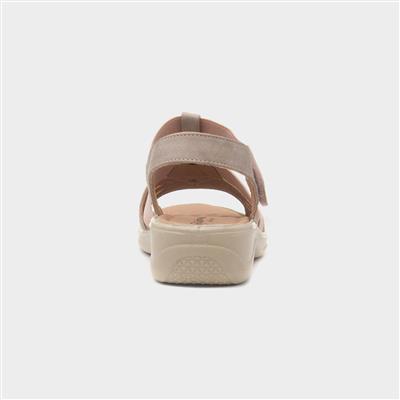 Madison Womens Beige Wedge Sandal