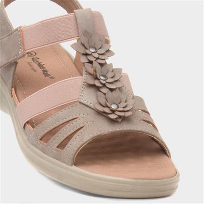 Madison Womens Beige Wedge Sandal