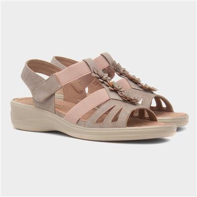 Madison Womens Beige Wedge Sandal