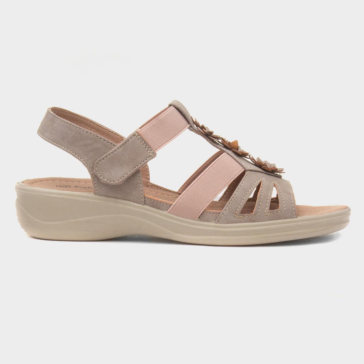 Madison Womens Beige Wedge Sandal