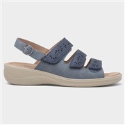 Cushion Walk Mandy Womens Blue Easy Fasten Sandal (Click For Details)