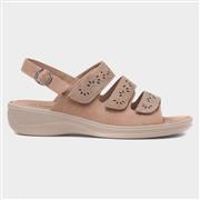 Cushion Walk Mandy Womens Beige Easy Fasten Sandal (Click For Details)