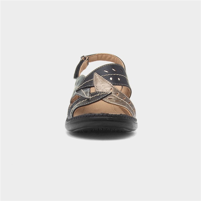 Charlie Womens Black Wedge Sandal
