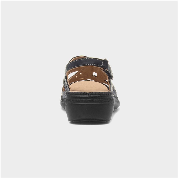 Charlie Womens Black Wedge Sandal