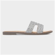 Truffle Collection Womens Nicky Silver Sandal Mule (Click For Details)