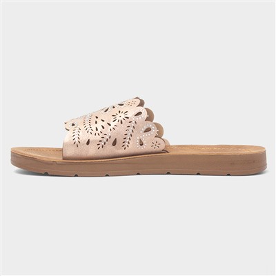 Khloe Womens Rose Mule Sandal