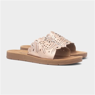 Khloe Womens Rose Mule Sandal