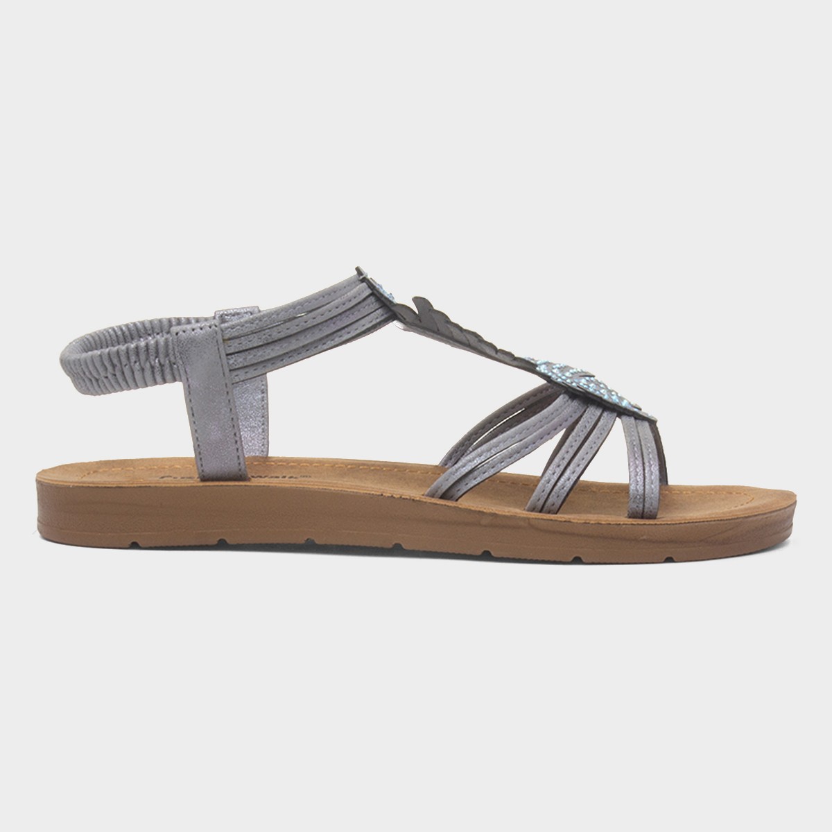 Kourtney Womens Silver Sandal