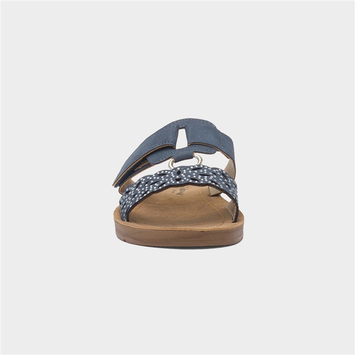 Christina Womens Navy Mule Sandal
