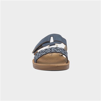 Christina Womens Navy Mule Sandal