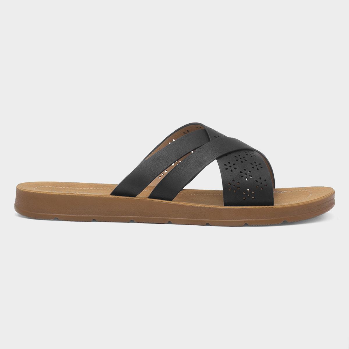 Charlotte Womens Black Mule Sandal