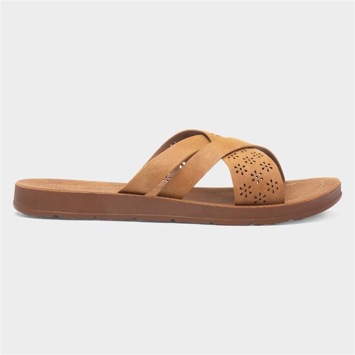 Charlotte Womens Beige Mule Sandal